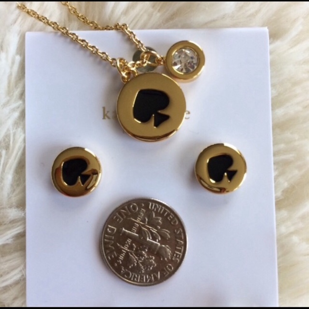 Kate Spade Black spades necklace - Picture 5 of 5